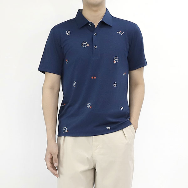 골프웨어 남자 반팔티 기능성 스판 티셔츠 PK0191