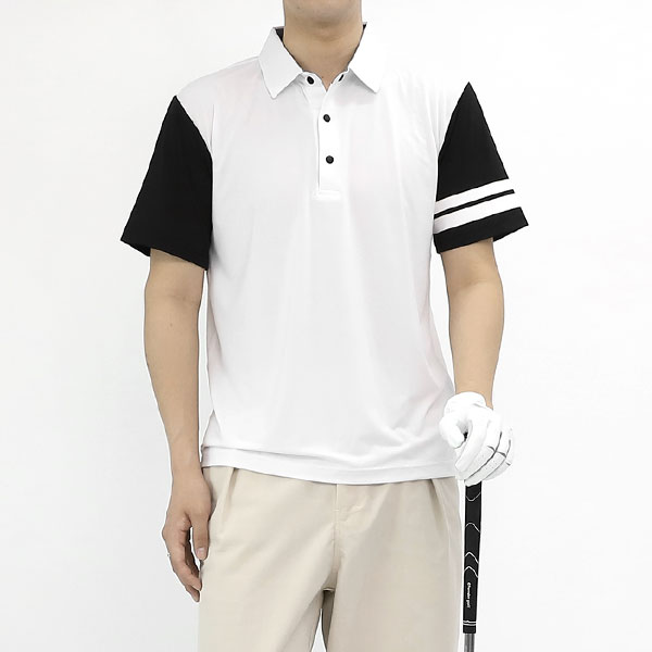 골프웨어 남자 반팔티 기능성 스판 카라 티셔츠 PK0193